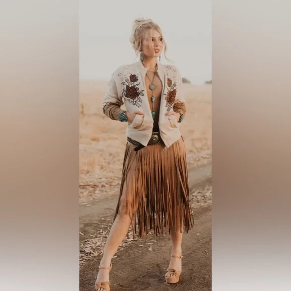 Rodeo Quincy Jenkins Jacket - Floral Embroidered Sweater; 2XL - Picture 4 of 11